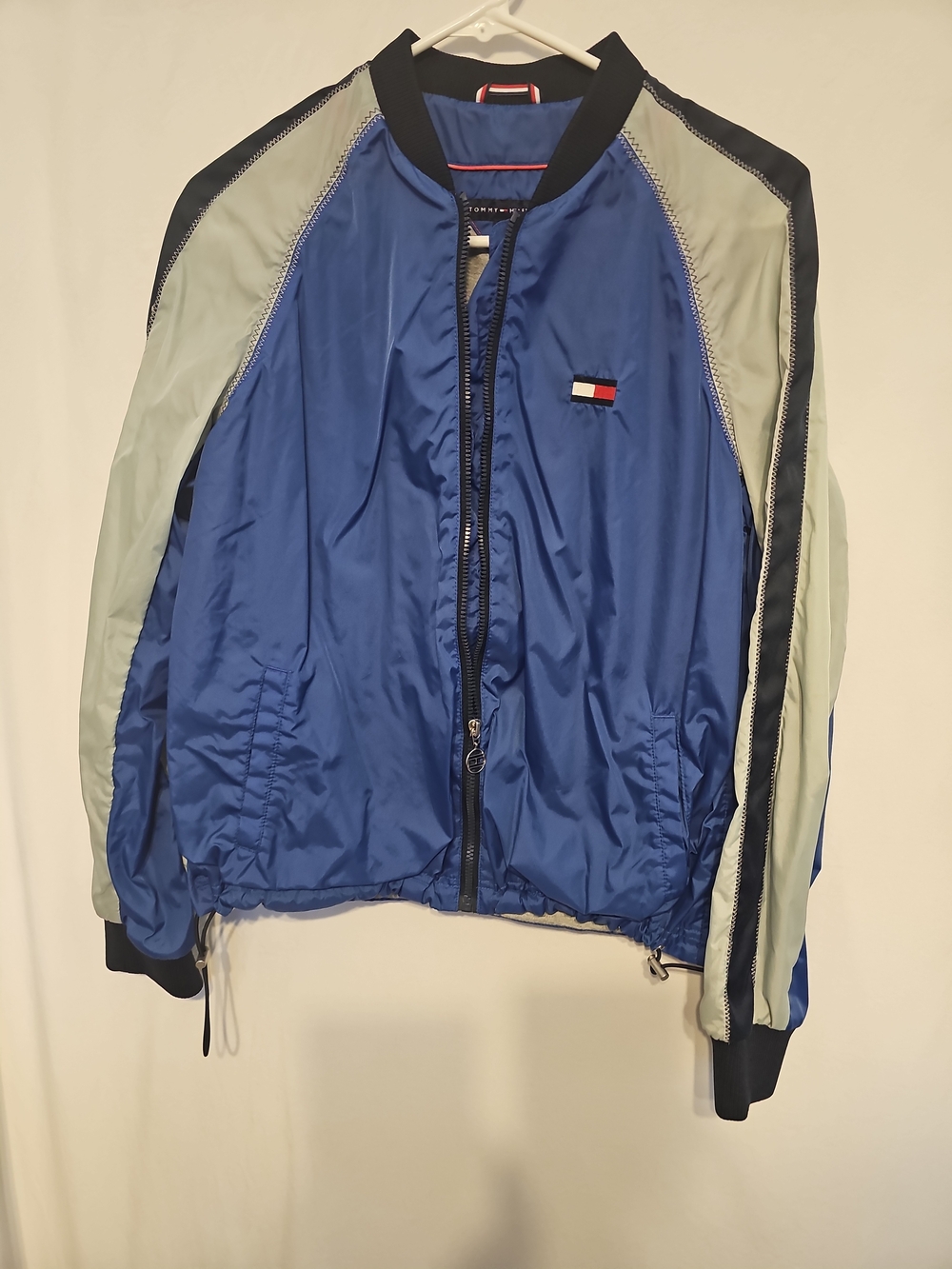 Tommy Hilfiger Blue Logo Windbreaker Jacket